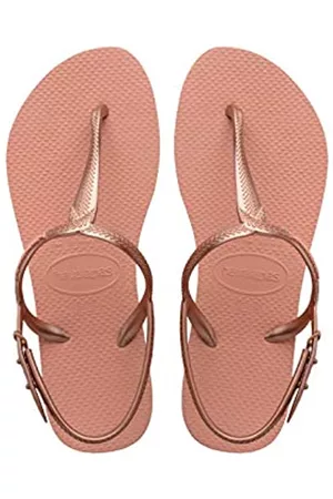 Havaianas Damen Sandalen - Damen Twist T-Spangen Sandalen, Pink (Silk Rose 0082), 35/36 EU