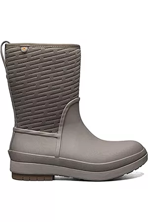 Bogs Damen Winterstiefel ohne Absatz - Damen Crandall II Mid Zip Schneestiefel, Fossil, 39 EU