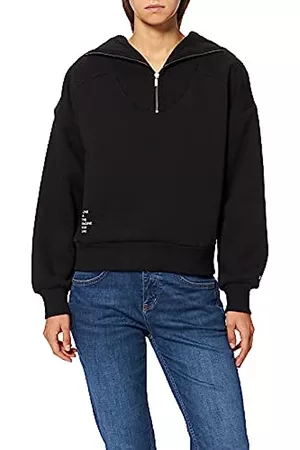 Mexx Damen Sweatshirts - Womens Sweatshirt, Black, S