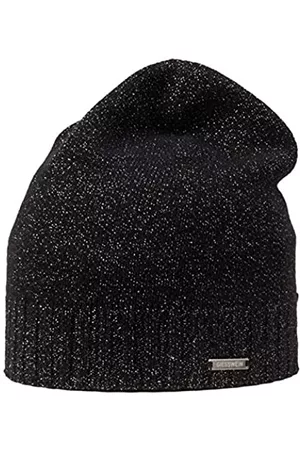 Giesswein Damen Mützen - Damen Schönberg Strickm tze, Schwarz (Schwarz 022), Einheitsgröße EU