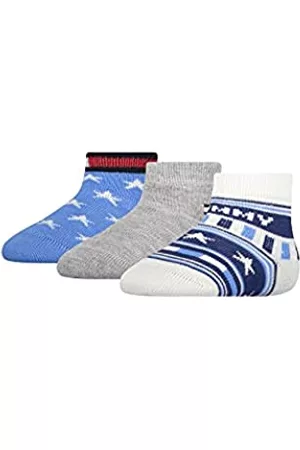 Tommy Hilfiger Damen Schuhe mit Sternen - Unisex-Baby Stars and Stripes Gift Box Classic Sock, Blue Combo, 15/18
