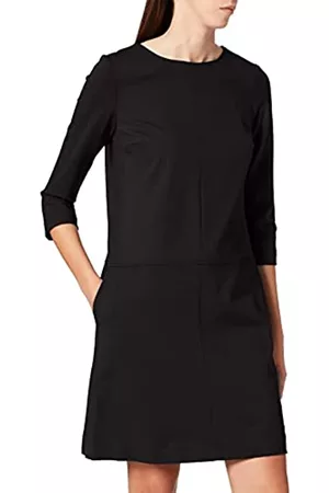 Daniel Hechter Damen Kleider - Damen Shift Dress Kleid, Schwarz (Black 990), (Herstellergröße: 36)