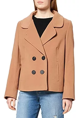 Daniel Hechter Damen Westen - Damen Wool Jacket Jacke, Beige (Camel 430), (Herstellergröße: 38)