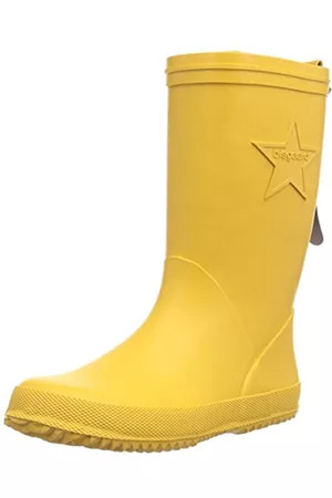 Bisgaard Unisex-Kinder Rubber Boot Star Gummistiefel, (80 Yellow), 28 EU