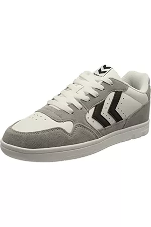 Hummel Unisex Camden Mixed Sneaker, White/Black/Grey, 43 EU