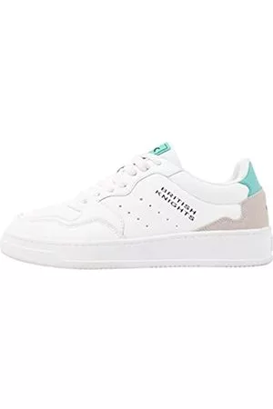 British Knights Damen VIGA Sneaker, Weiss Hellgrau Turquoise, 39 EU