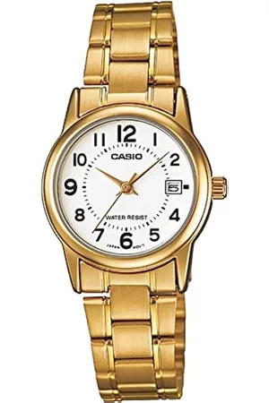 Casio Damen Damen Analog Quarz Uhr mit Edelstahl Armband LTP-V002G-7