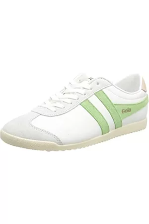 Gola Damen Sneakers - Damen Bullet Pure Sneaker, Weiß Patina Grün Perle Rosa, 41 EU