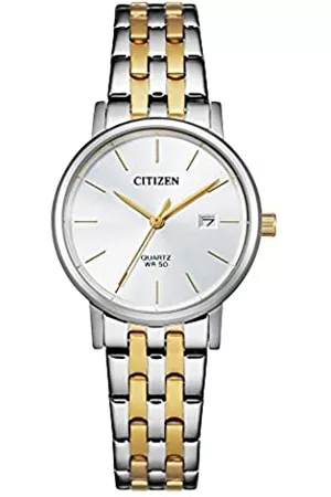 Citizen Damen Uhren - Damen Analog Quarz Uhr mit Edelstahl Armband EU6094-53A