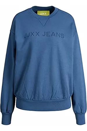 JACK & JONES Damen Sweatshirts - JJXX Damen Jjxx Jxdee Ls Løs Grunge Noer Sweatshirt, Ensign Blue, XL EU