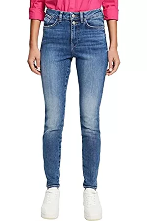 ESPRIT Damen Skinny Jeans - Damen 022EE1B333 Jeans, 902/BLUE MEDIUM WASH, 27W / 30L