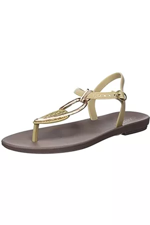 Grendha Damen UBA Decor Sand AD Sandale, Brown, 35.5 EU