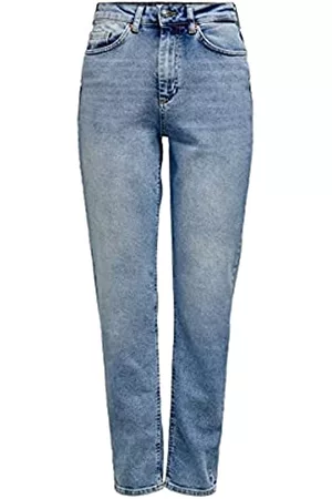 ONLY Damen Cropped Jeans - Damen Veneda Jeans, Light Blue Denim, M/L30
