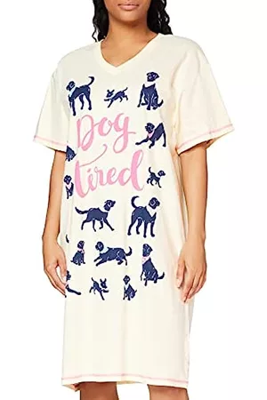 Hatley Damen Schlafanzüge - Damen Sleep Shirt Nachthemd, Bandana Labs Dog Tired, Einheitsgröße EU