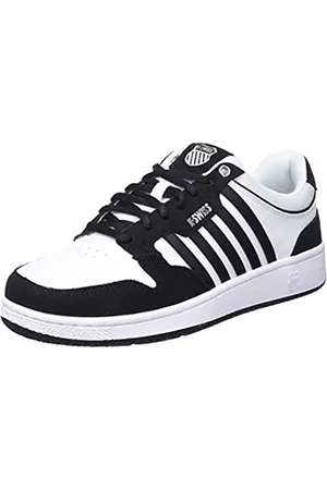 K-Swiss Damen City Court Sneaker, White/Black/Black, 37.5 EU