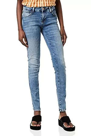 LTB Damen Skinny Jeans - Damen Nicole Jeans, Blau (Yule Wash 14644-52214), 32W / 32L