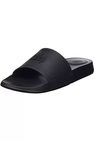 FitFlop Damen Flip Flops - Damen iQushion Flipflop, Schwarz, 41 EU