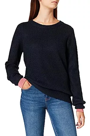 Mexx Damen Strickpullover - Womens Pullover Sweater, Dark Sapphire (Navy), XL
