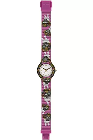 Hip Damen Uhren - Damen Armbanduhr Animal Silikon Lila, Durchmesser: 32 mm, Wasserdichtigkeit: 5 bar, HWU1050