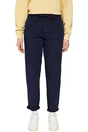 ESPRIT Damen Hosen & Jeans - Damen 992EE1B331 Hose, 400/NAVY, 42W / 32L