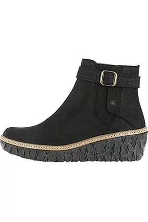 El Naturalista Damen Ankle Boots Myth Yggdrasil, Frauen Stiefeletten,Wechselfußbett,halbstiefel,Kurzstiefel,Black,37 EU / 4 UK