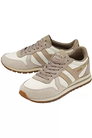 Gola Damen Sneakers - Damen Daytona Chute Sneaker, Off White/Feather Grey/Pearl Pink, 38 EU