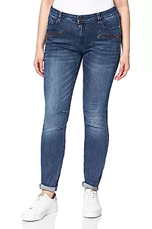 Timezone Damen Slim Jeans - Damen Slim CaillaTZ Jeans, Blue Patriot wash, 25/30