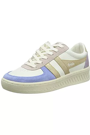 Gola Damen Grandslam Quadrant Sneaker, Off White/Vista Blue/ /Lily, 40 EU