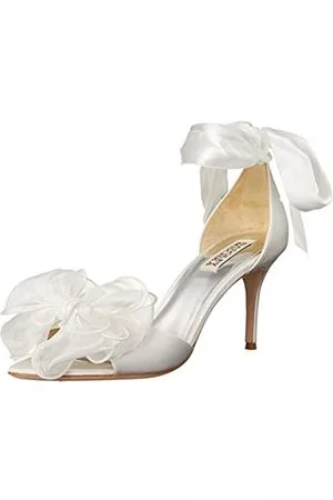 Badgley Mischka Neryssa Damen Sandalen mit Absatz, - white satin, 38 EU