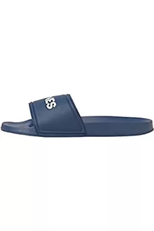 JACK & JONES Herren Flip Flops - Herren Poolschiebergummi Flip Flops - Majolica Blau - UK 10