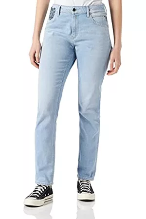 Replay Damen Cropped Jeans - Damen Marty Jeans, 10 Light Blue, 31W / 30L