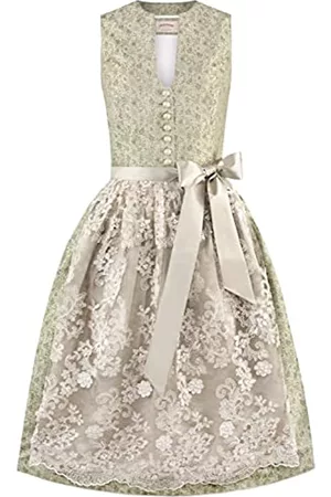 Stockerpoint Damen Dirndlkleider - Damen Dirndl Serafina Kleid f r besondere Anl sse, Grün, 46 EU