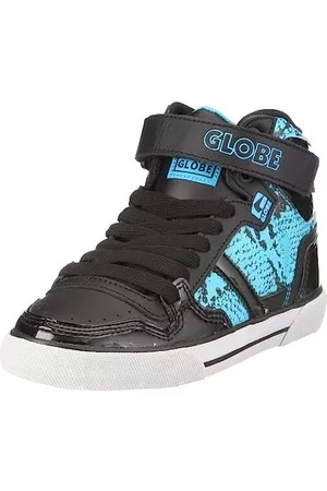 Globe Sneakers - Superfly-Vulcan Unisex - Erwachsene Sneaker Glattleder EU 45 black/hawaiian ocean snake