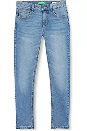 Benetton Jungen Cropped Jeans - Jungen Trousers 4durce00k Hose, Blue Denim 912, 170