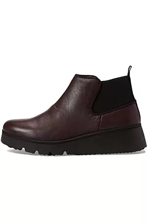 Fly London Damen Stiefeletten - Damen Pada403fly Chelsea-Stiefel, Wein, 36 EU