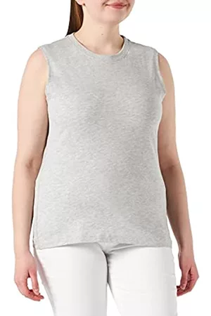 JACK & JONES Damen T-Shirts - JJXX Women's JXALVIRA SL Slim Every Tee SN T-Shirt, Light Grey Melange, M