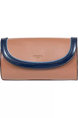Hexagona Damen Clutches - Damen Paris Tasche, Kollektion: ICY, Schwarz/Bunt, aus glattem Kunststoff, Verstellbarer Schultergurt, Zeremonie, Damentasche, Noisette/Multicolore, L : 22,5 x h : 13 x P : 6,5 cm