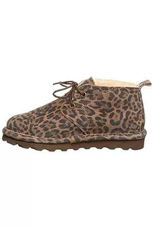 Bearpaw Damen Skye Multiple Colors | Damen Chukka Bootie | Damen Schlupfstiefel | Bequemer Winterstiefel, leopard, 40 EU