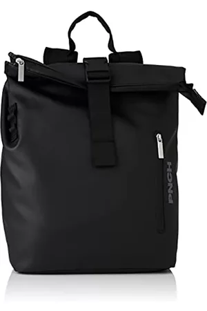 Bree Unisex Pnch 712 Backpack Kuriertasche, Schwarz (Black), 14x36x30 cm (B x H T) EU