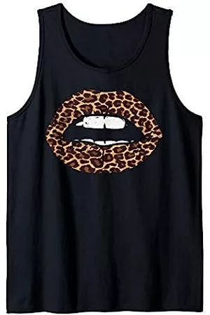 BoredKoalas Leopard Lips Clothes Animal Print Gift Damen Tanktops - Leopard Print Lips Sexy Mouth Kiss Animal Lover Women Tank Top