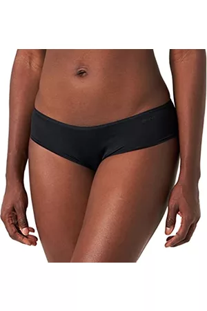 Skiny Damen Slips - Damen Advantage Micro Panty 2er Pack Panties, Schwarz (Black 7665), (Herstellergröße: 36)