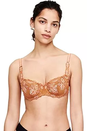 Chantelle Damen Balconette BHs - CHAMPS ELYSEES, Balconnet Außenträger-BH, Damen Unterwäsche, 75E, Spice / Pink