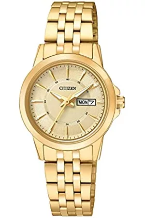 Citizen Damen Damen Analog Quarz Uhr mit Edelstahl Armband EQ0603-59PE