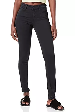 Replay Damen Stretch Jeans - Damen Jeans Luzien Skinny-Fit Hyperflex mit Stretch, Schwarz (Nearly Black 998), W26 x L28