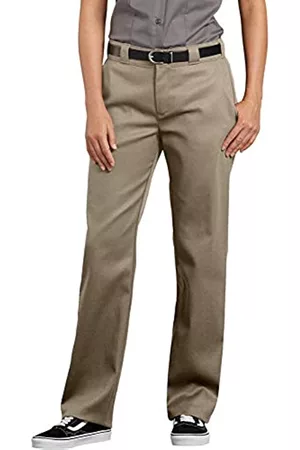 Dickies Damen Cropped Jeans - Damen Flex Original Fit Work Pants Arbeitshose, Desert Sand, 42