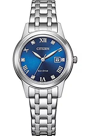 Citizen Damen Damen Analog Quarz Uhr mit Edelstahl Armband FE1240-81L