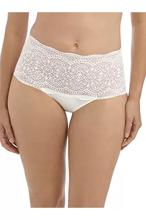Fantasie Damen Bikinis - Damen Lace Ease Invisible Stretch Full Slip Unterwäsche im Bikini-Stil, elfenbeinfarben, Einheitsgröße