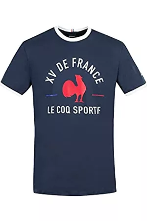 Le Coq Sportif T-Shirts - Unisex FFR FANWEAR Tee SS N°1 M t Shirt Damen, bleu, pres du Corps