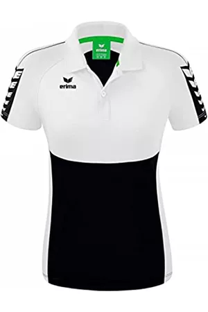 Erima Damen Shirts - Damen Six Wings Sport Polohemd, schwarz, 36