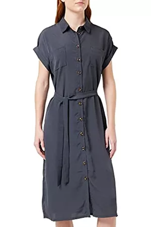 ONLY Damen Freizeitkleider - Damen ONLHANNOVER S/S Shirt Dress NOOS WVN Kleid, India Ink, 44